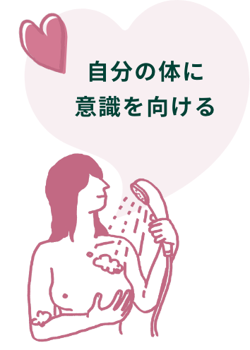 自分の体に意識を向ける